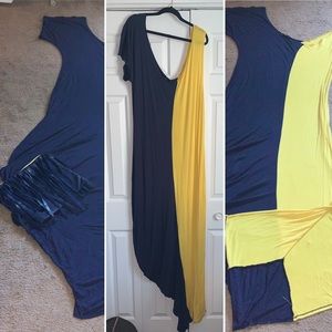 BOGO 2pc set Fringe leather clutch & Maxi Dress